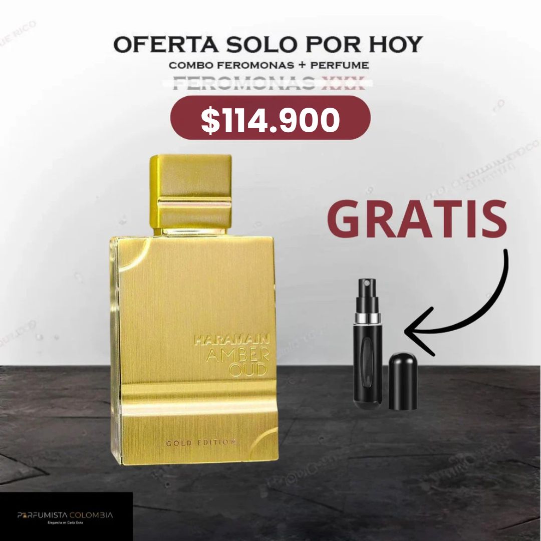 Al Haramain Amber Oud Gold Edition 120 ML + Perfumero Premium + Envío GRATIS