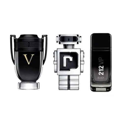Promo Lleva 3 Paga 1: Invictus Victory 100 ML + Rabanne Phantom 100 ML + 212 VIP Black 100 ML
