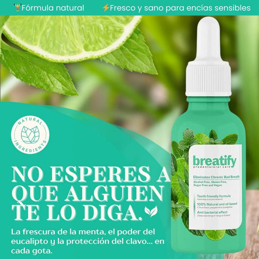 Breatify® Gotas para Eliminar el Mal Aliento