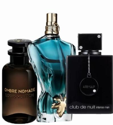 Promo 4 :Ombre Nomade LV 100 ML + 🎁 GRATIS :Le Beau JPG 75 ML + 🎁 GRATIS :Club de nuit 105 ML